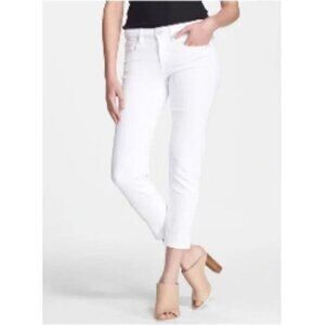 Vince White Mason Relaxed Rolled Straight Leg Jeans 27